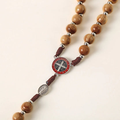 "Rosario Artesanal de Madera Sagrada - Ideal para Él y Ella"