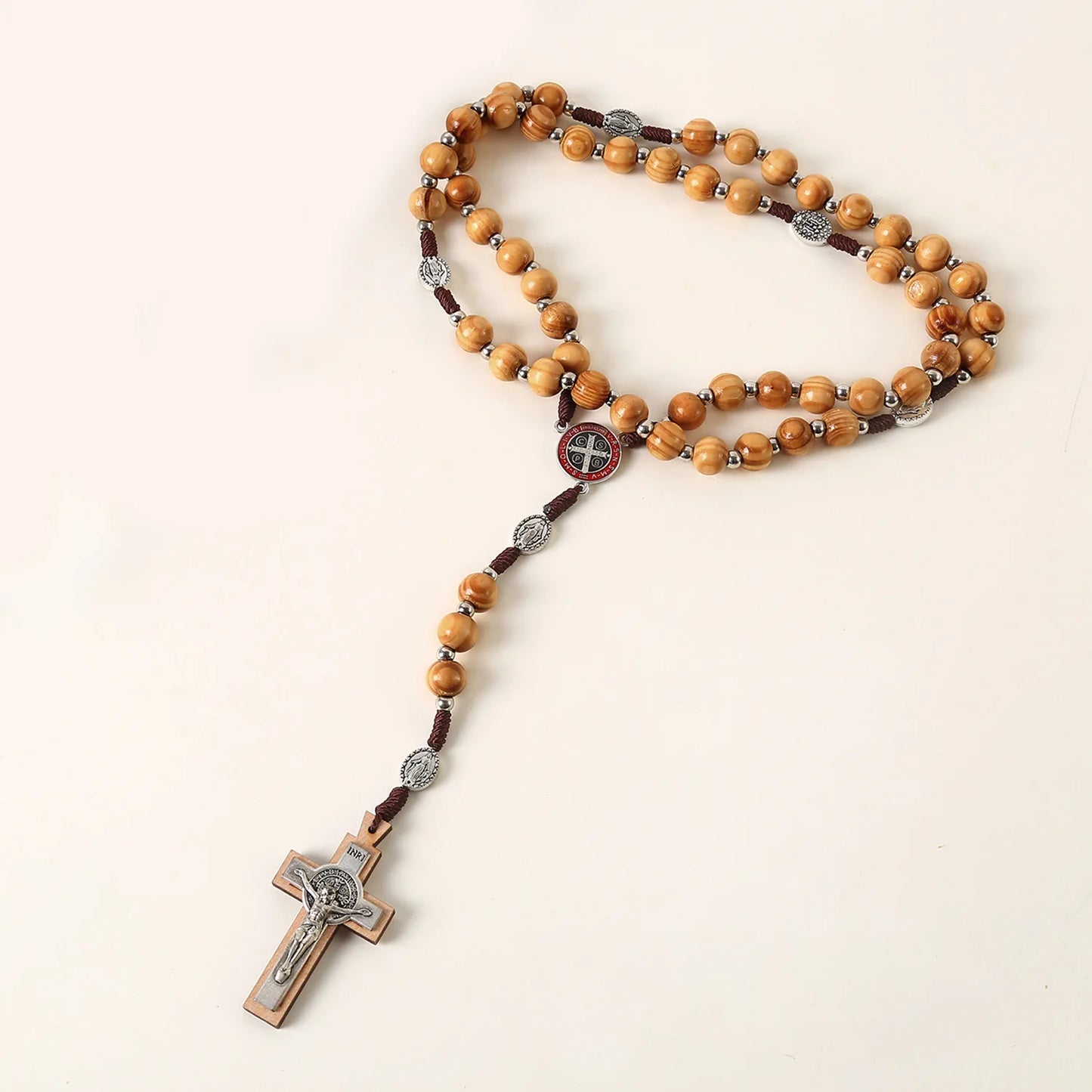 "Rosario Artesanal de Madera Sagrada - Ideal para Él y Ella"